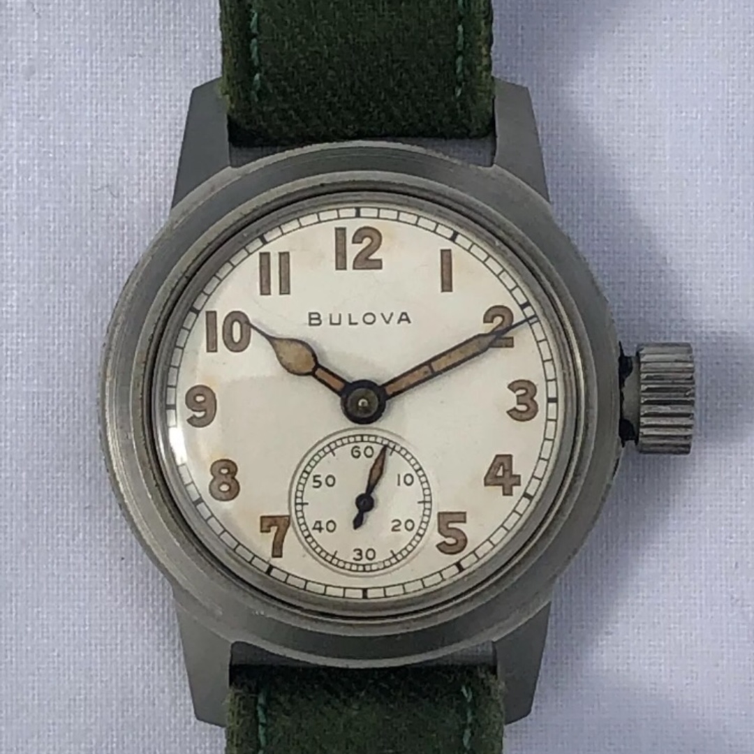 Bulova military watch vintage clearance