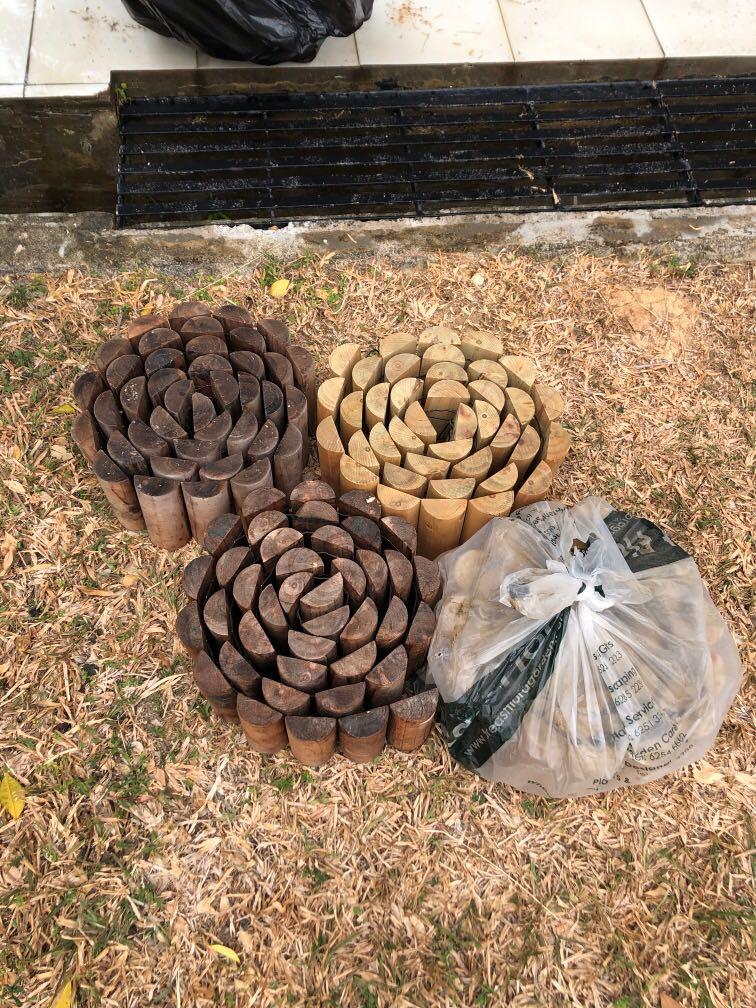 Wooden Garden Edging Fence Border Gardening Gardening Tools Ornaments On Carousell