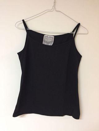 Black lace fabric top
