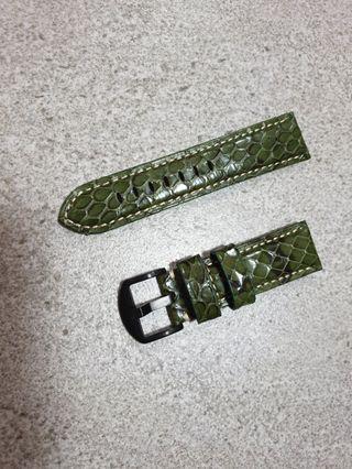 Watch Strap 24MM Green Phyton
