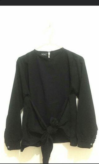 Atasan ikat Mayoutfit hitam