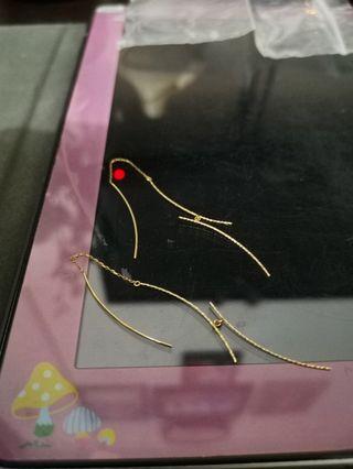 Gold earrings