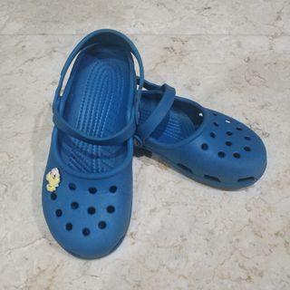 Sendal Crocs Shayna Mary Jane Turquoise size 6 Sandal Anak Cewe Kids Girl Women