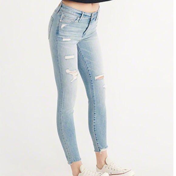 a&f harper ankle jeans