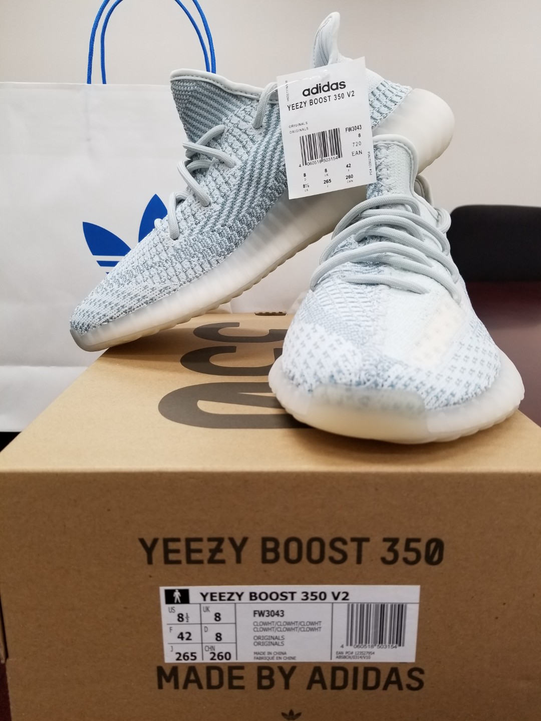 blue cloud yeezy
