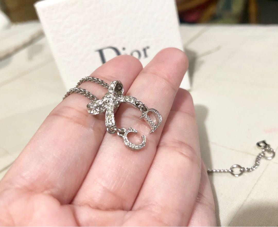 REPRICED Authentic Christian Dior vintage bow necklace
