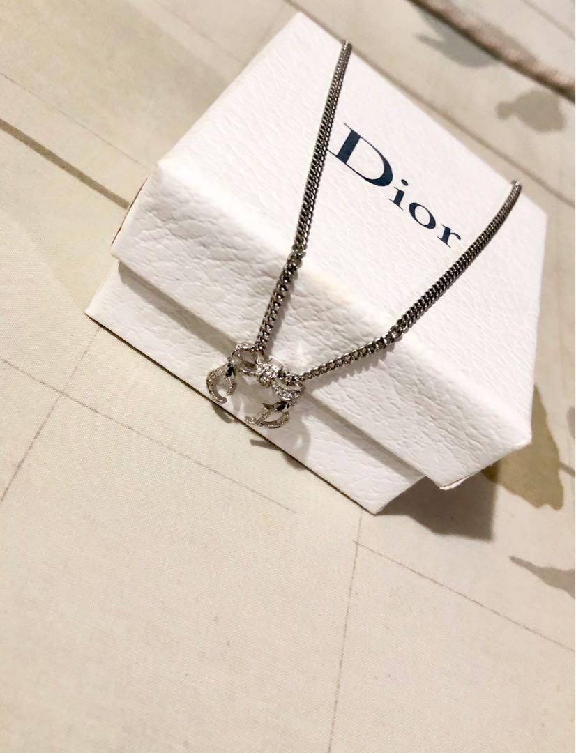 Christian dior deals bow necklace
