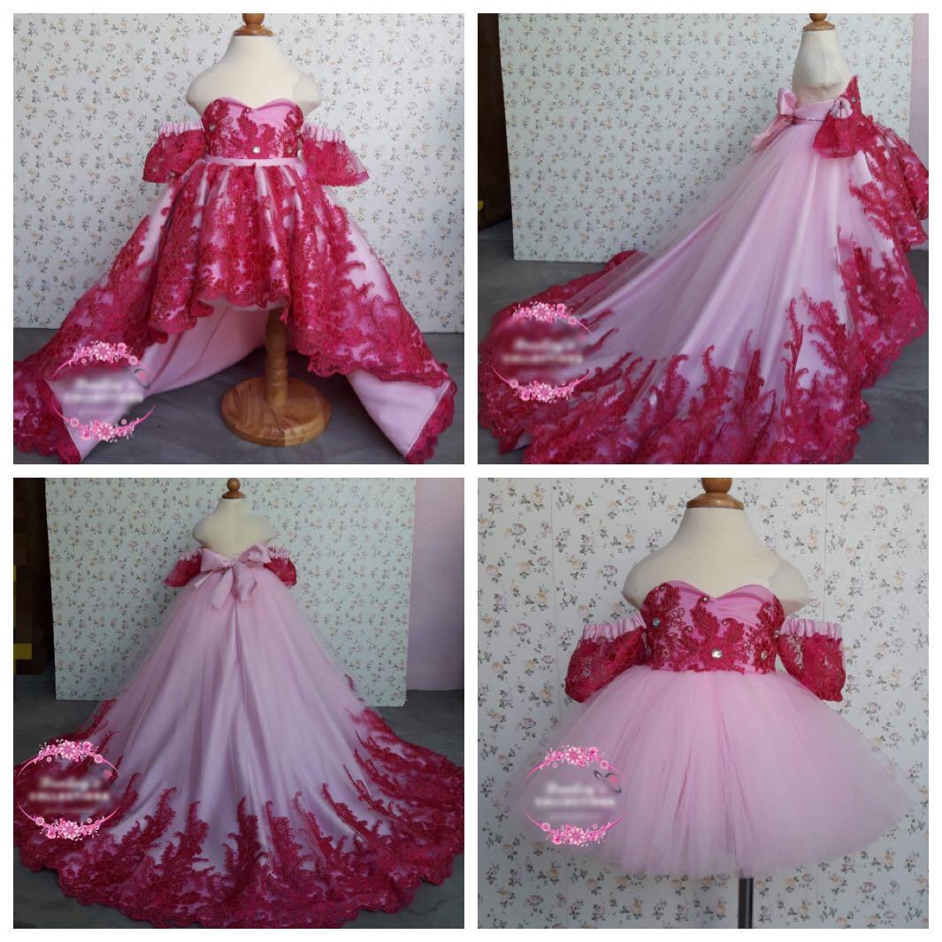 baby long gown design
