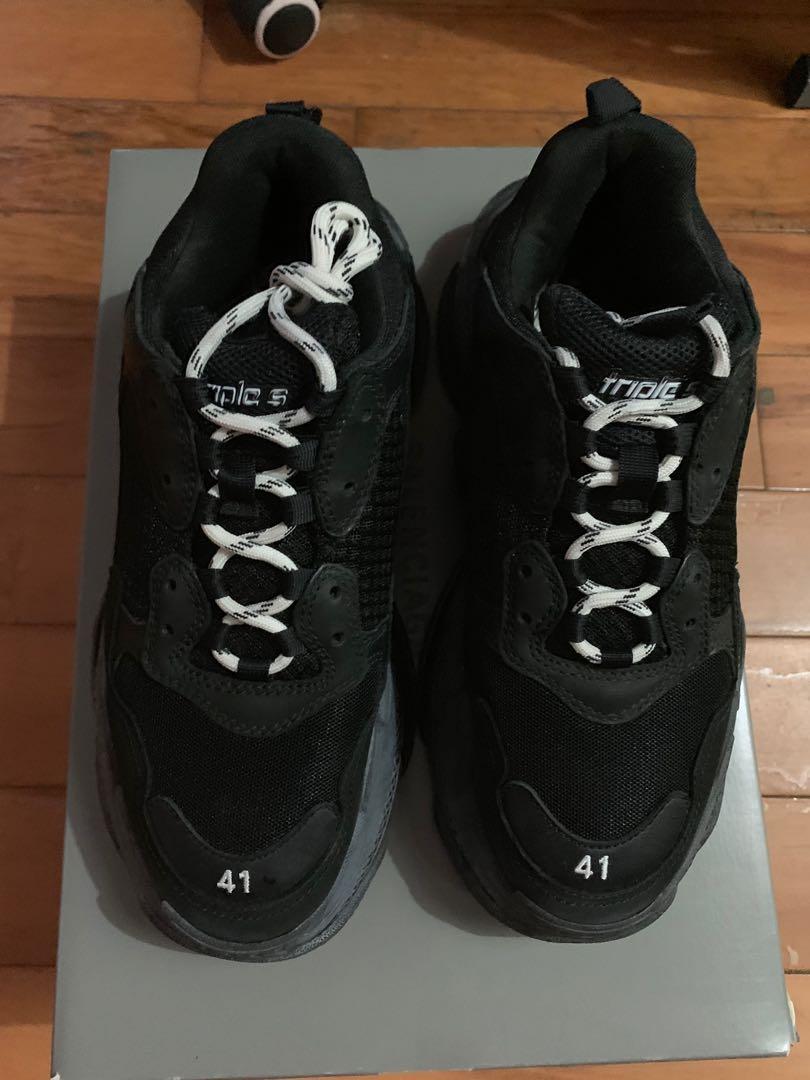 Balenciaga Triple S Grey Sneakers Running Shoes for Men