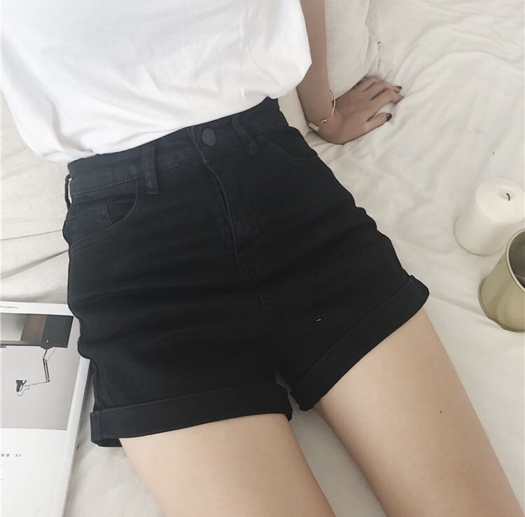 Cute black high waisted shorts outlet
