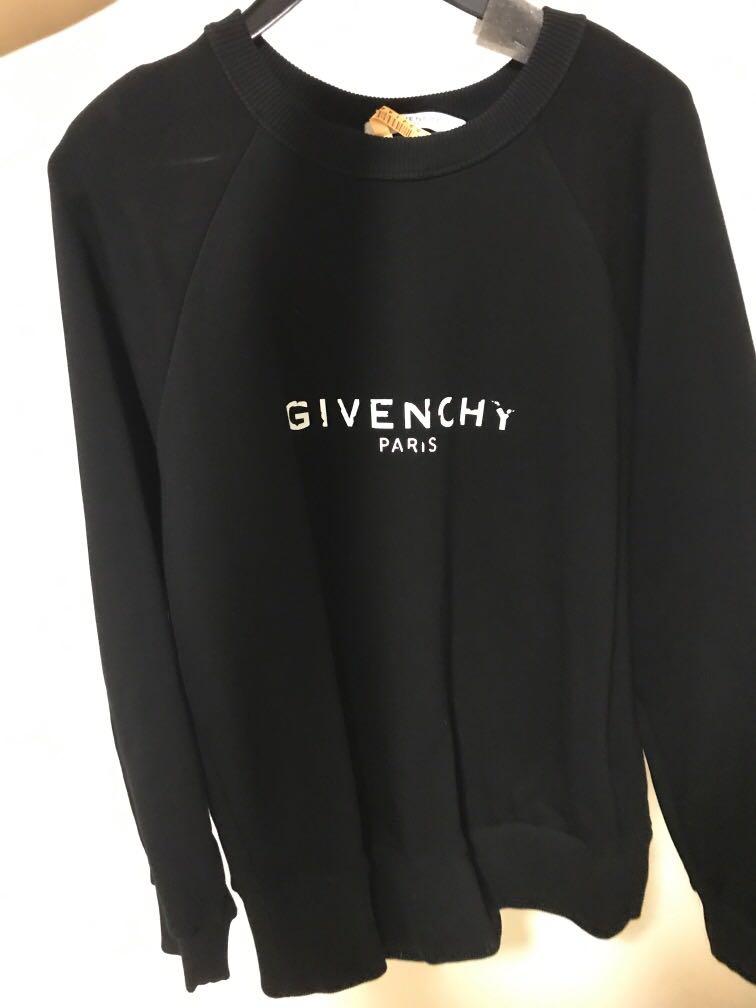 Blurred Givenchy Paris Sweatshirt, Men 