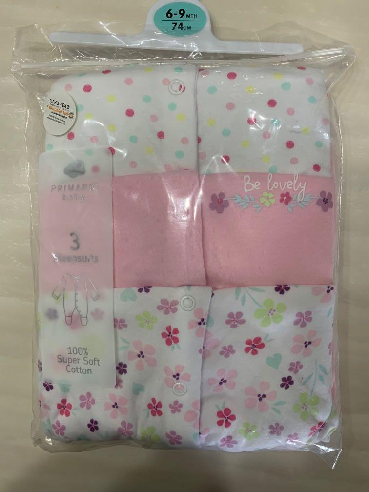 primark baby girl sleepsuits