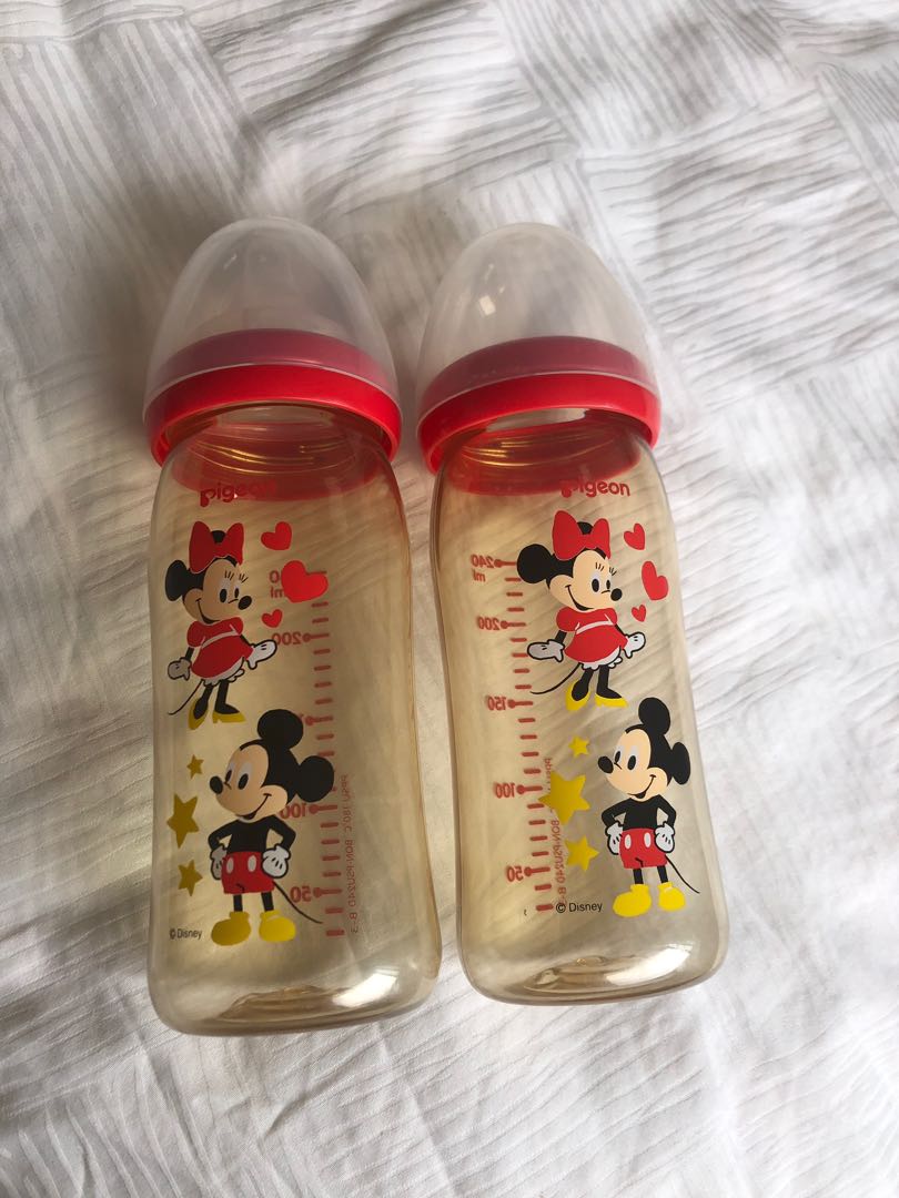 Pigeon mickey mouse milk bottle new arrivals