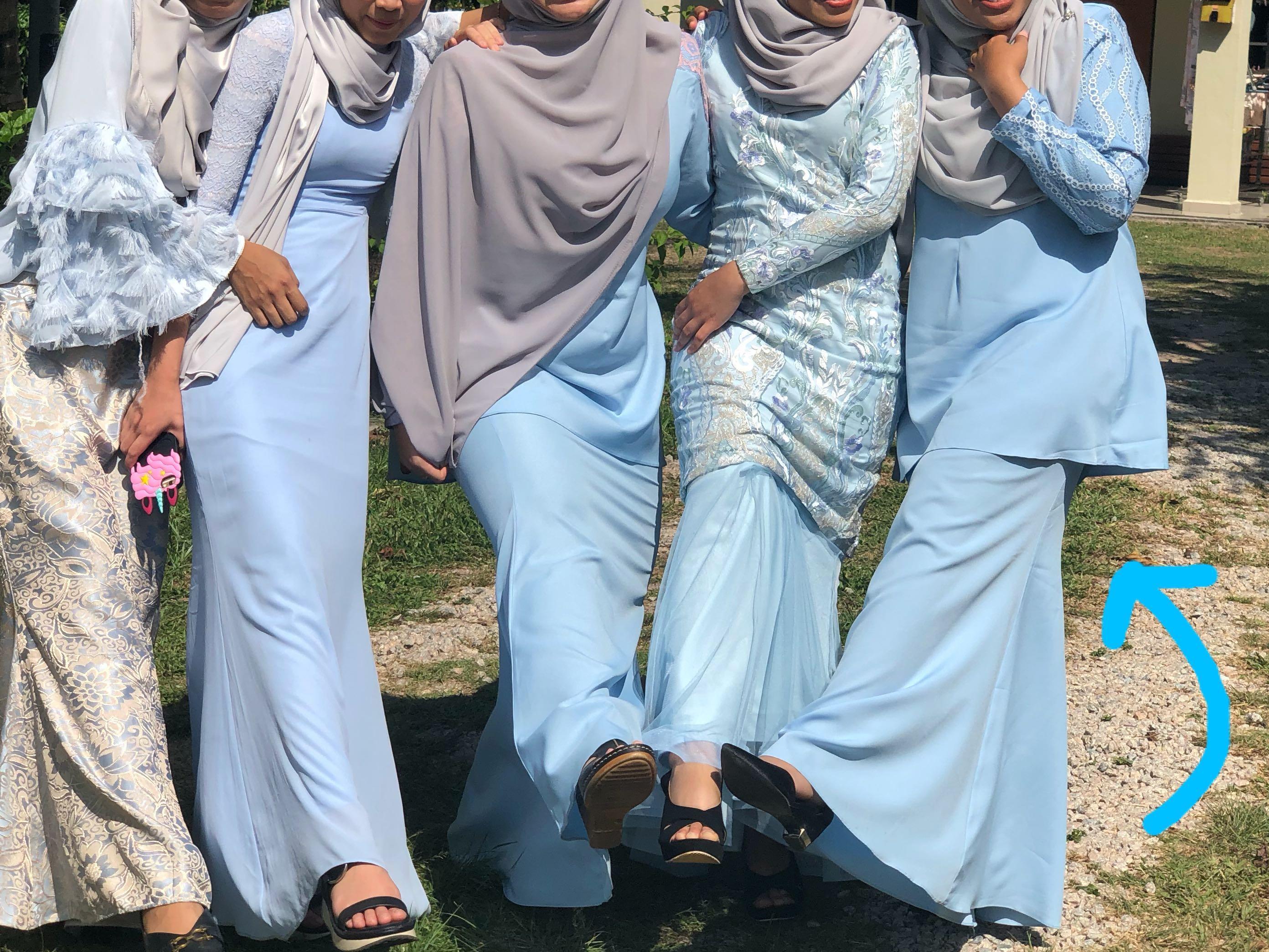 Baju bridesmaid baby blue clearance