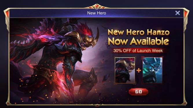 Bundle Hanzo Diamonds Mobile Legends Toys Games Video Gaming In Game Products On Carousell