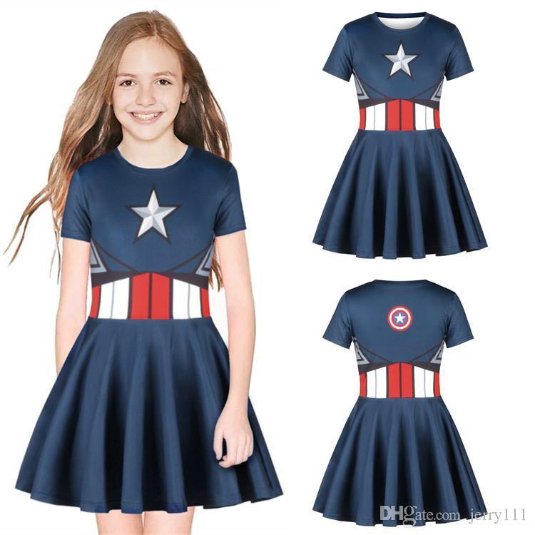 Captain Marvel Costume Brand New Babies Kids Girls Apparel