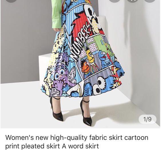 cartoon maxi skirt