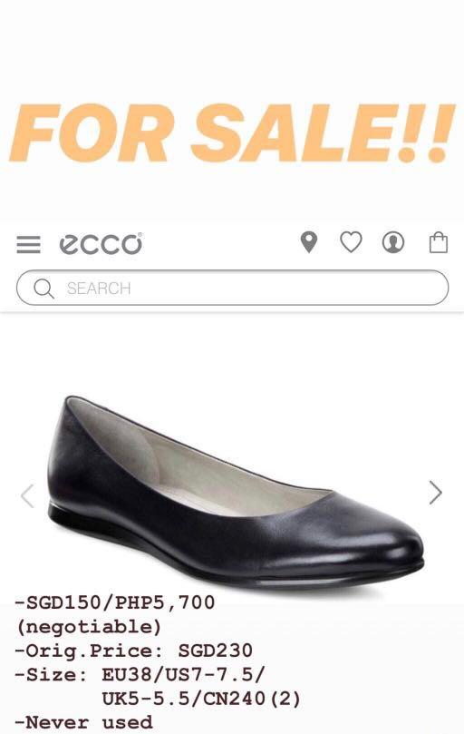 Ecco Black Doll Shoes, Women's Fashion 