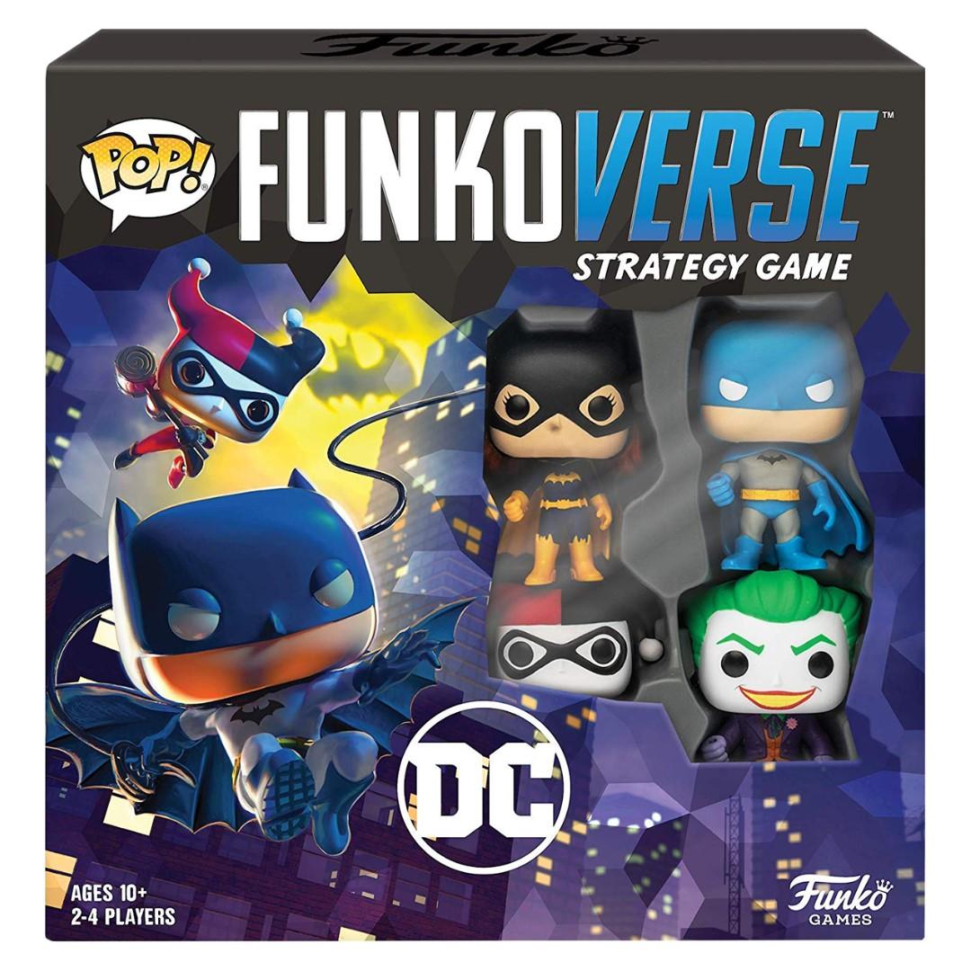 Funko Pop Batman Batman Batgirl Harley Quinn Joker Pop Funkoverse Strategy Game 4 Pack Toys Games Bricks Figurines On Carousell