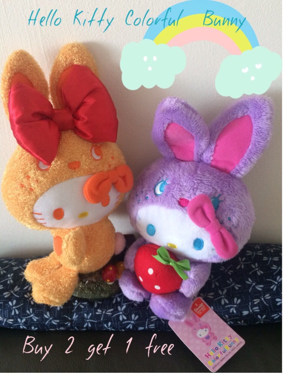 bunny hello kitty plush