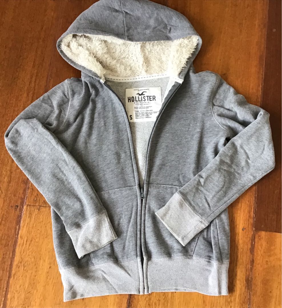 dark grey hollister hoodie