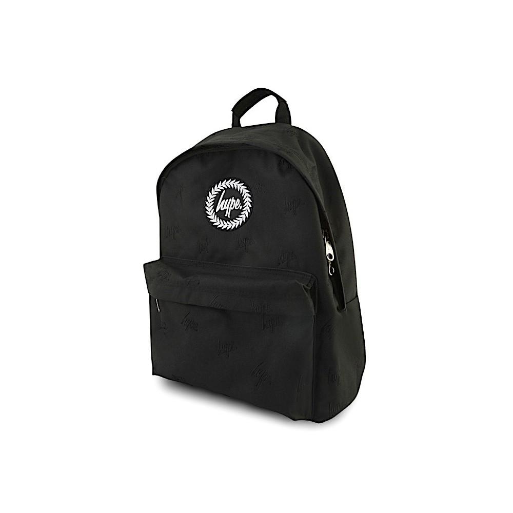 hype black and white backpack