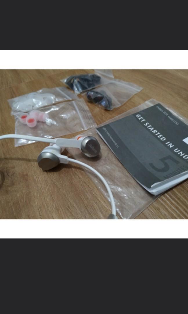 Jabra Rox Wireless (Category: Headphones & Headsets) located in Marikina City. Submitted by marko_013 (Listing ID 252677521, Image 1). Description: Item is excellent condition. Includes spare ear plugs Special Features • Noise Cancelling • Volume Limiting • Wireless Microphones & Controls , For Sports and Fitness Meet-up • SM Masinag • SM Marikina • Sta Lucia.