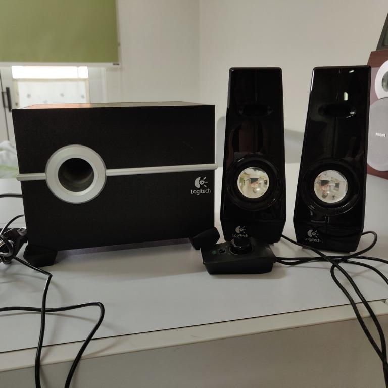 Logitech Z103 Speaker System with Base Woofer For Sale