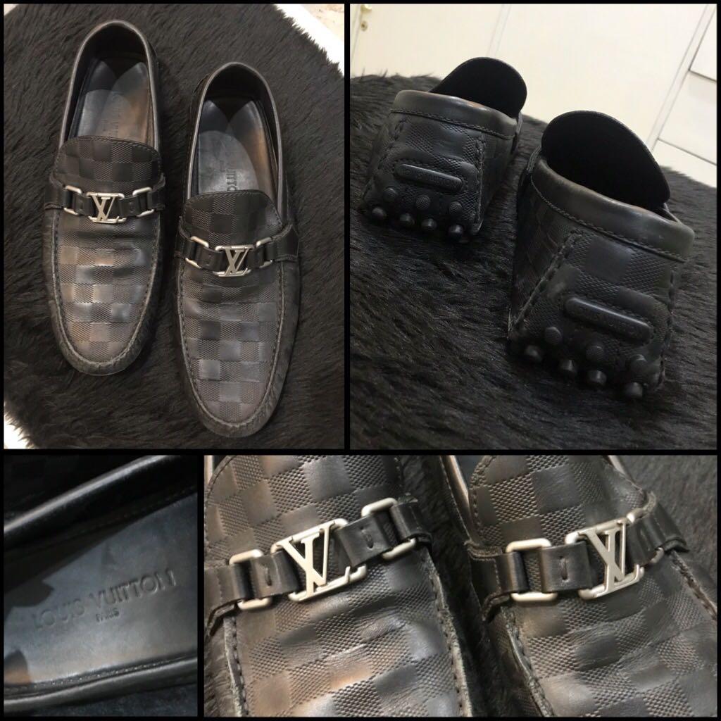 Louis Vuitton Hockenheim Damier Graphite Shoes size 7.5 USA