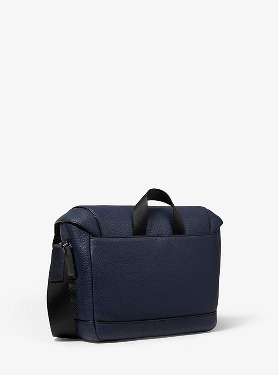Greyson pebbled sales leather messenger bag