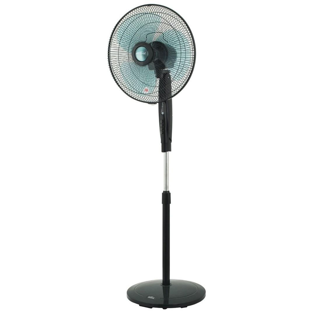Mistral Msf1628wr Stand Fan With Remote 16 Inches Grey Home