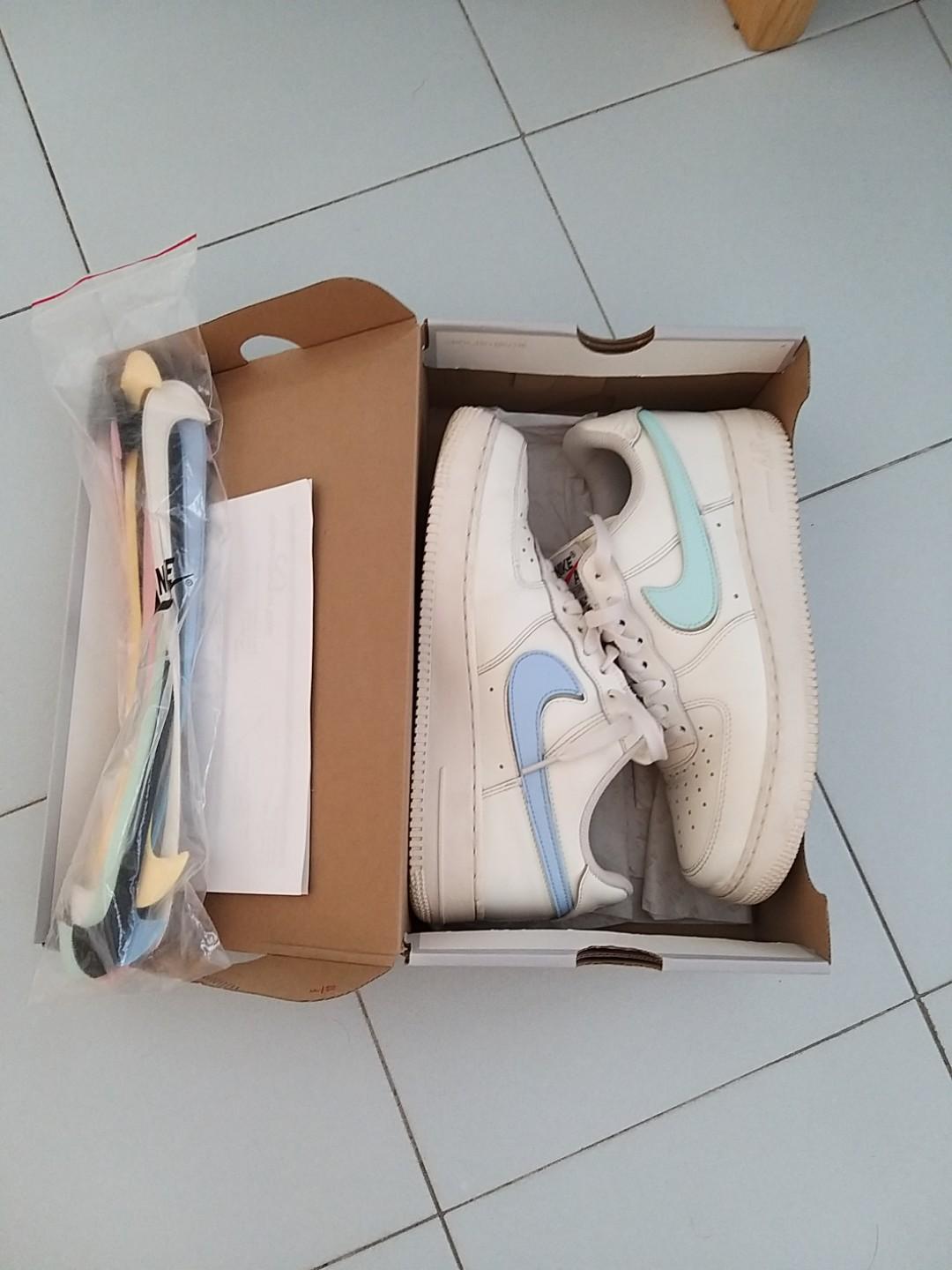 Nike air force 1 low swoosh pack sail sales