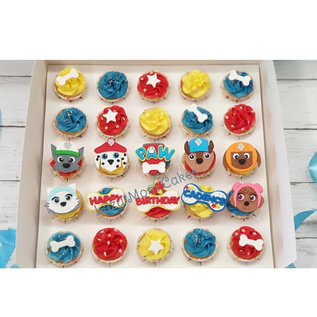Paw Patrol Cupcakes Customised Cupcakes Free Delivery