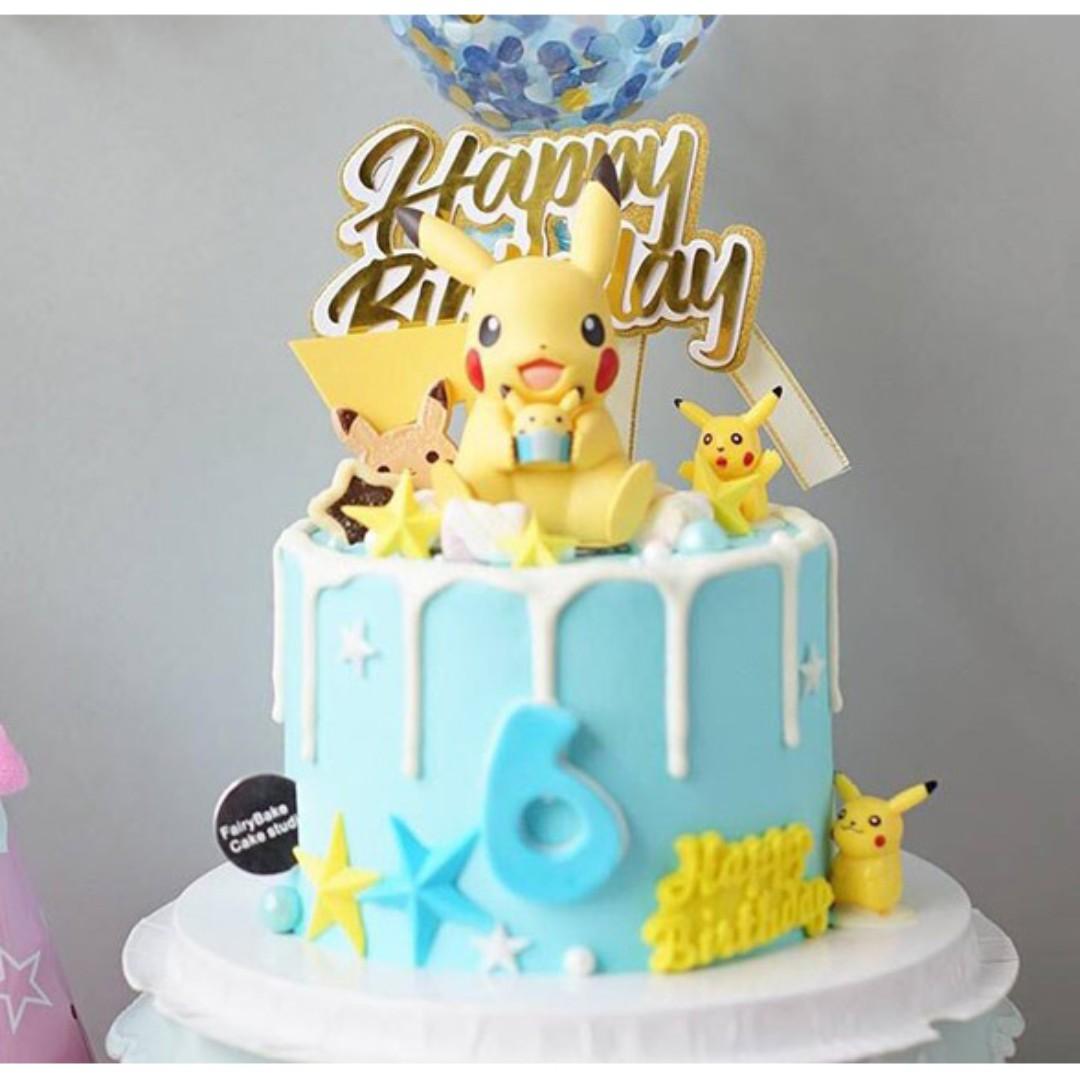 Pokemon Pikachu Toy Figurine Yellow Birthday Cake Topper Toys Games Bricks Figurines On Carousell
