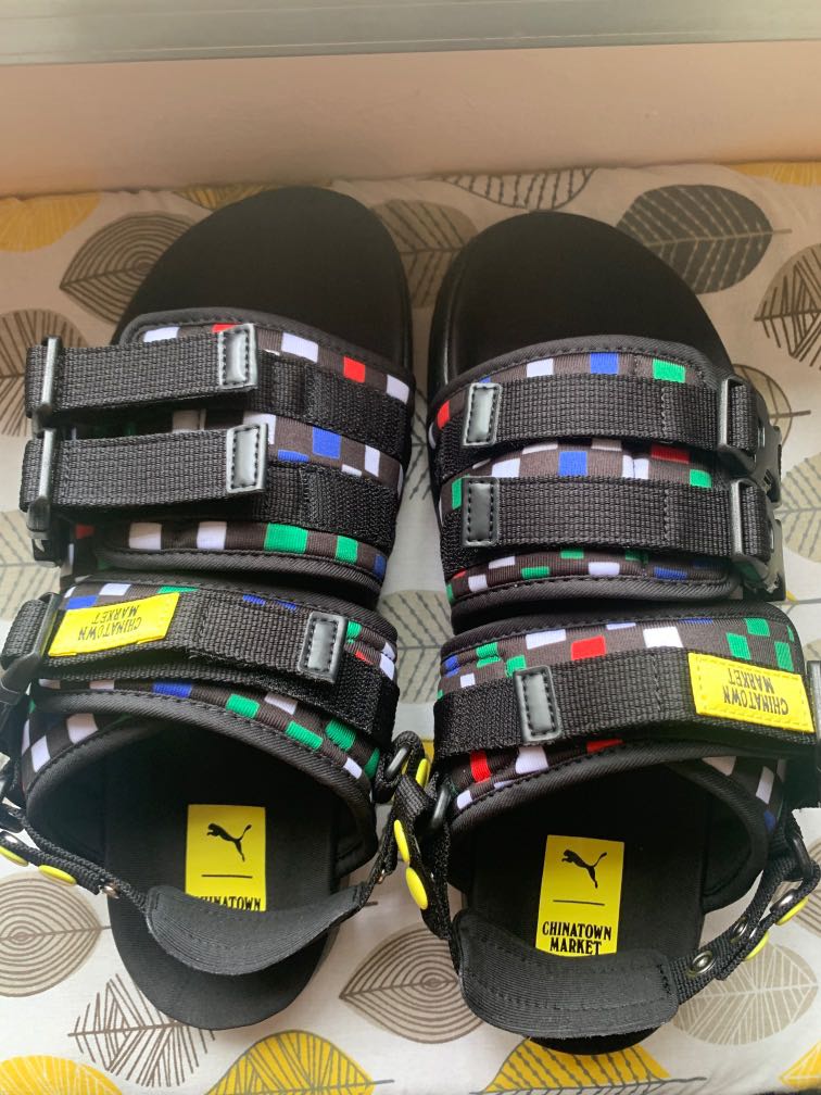 Puma Sandal Chinatown Market Men s Fashion Footwear Flipflops and Slides on Carousell