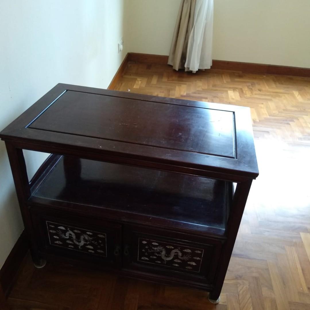 Rosewood Tv Console Circa 1970 Furniture Tables Chairs On