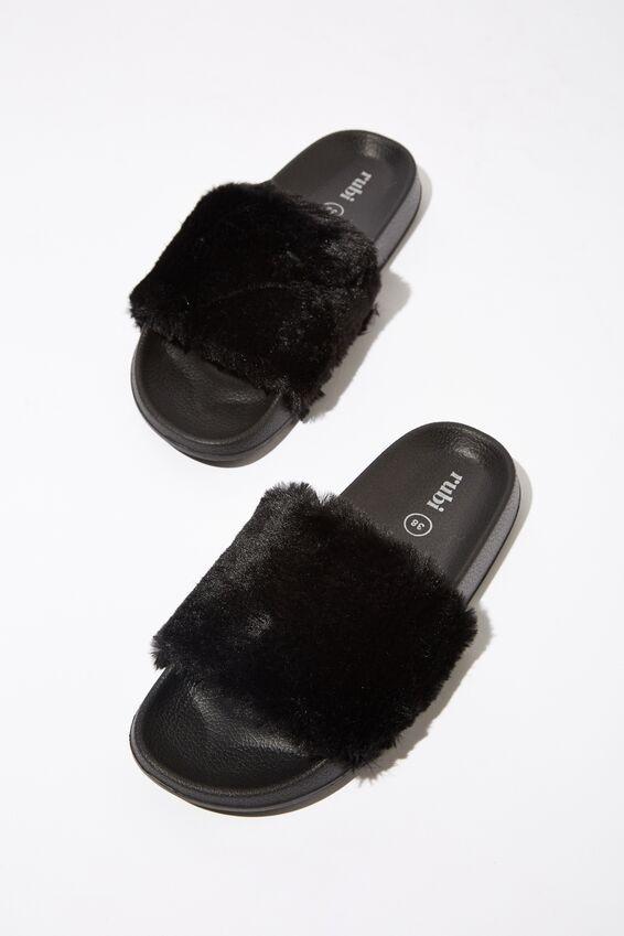 SOLD- Rubi Furry Slippers / Sliders 