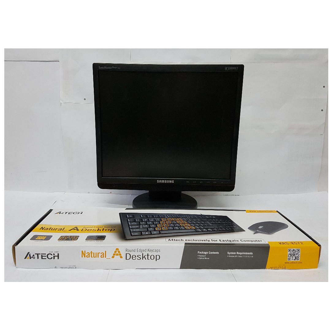 Samsung SyncMaster Magic CX743B 17-inch LCD Monitor with A4TECH KRS ...