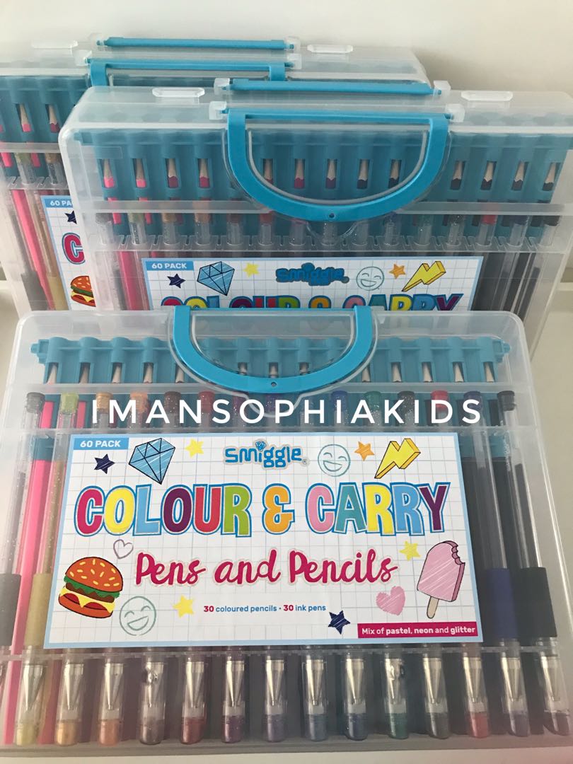 Smiggle Color & Carry Set (NP: RM179.90), Books & Stationery ...