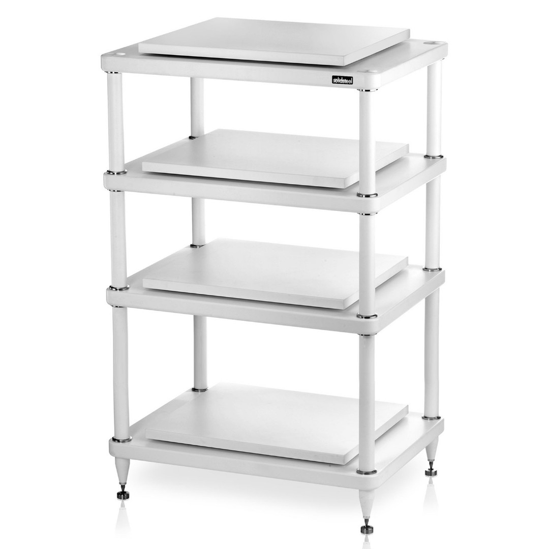 Solid steel s5-4 hifi rack white, Audio, Other Audio Equipment on Carousell