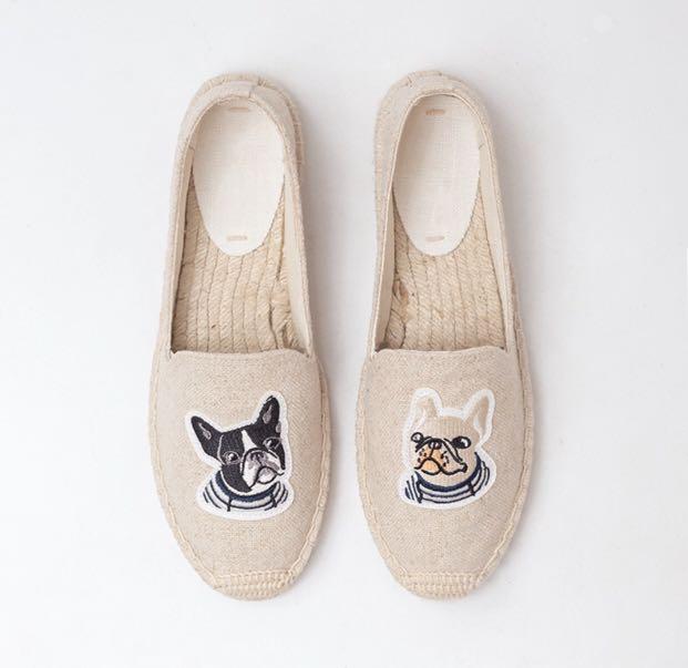 Observere Ødelægge brevpapir Soludos French Bulldog Espadrilles Shoes Flats (Inspired), Women's Fashion,  Footwear, Flats on Carousell