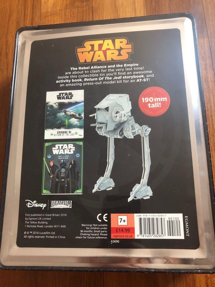 Slightly New,  Star Wars Disney Lucasfilm Activity Tin Make Your Own AT AT book 