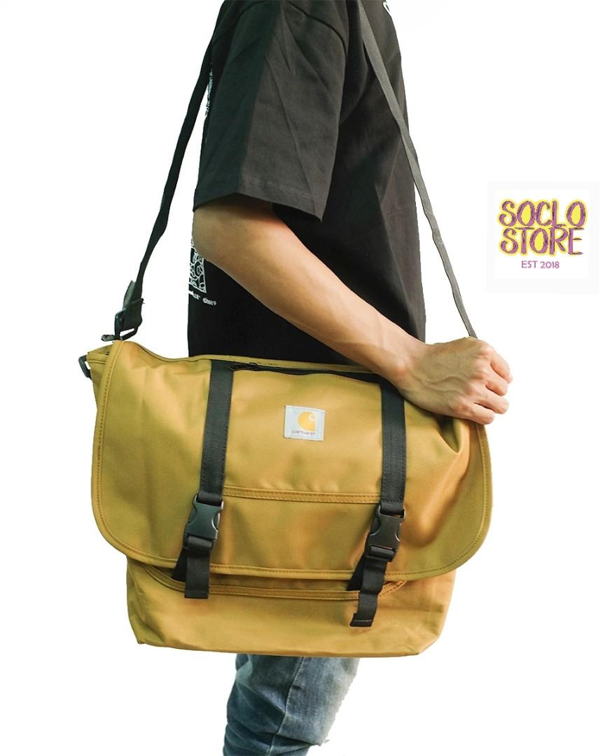 Tas Carhartt Parcel Messenger Cross Body Shoulder Bag Sling Bag Army Unauthorized Authentic UA