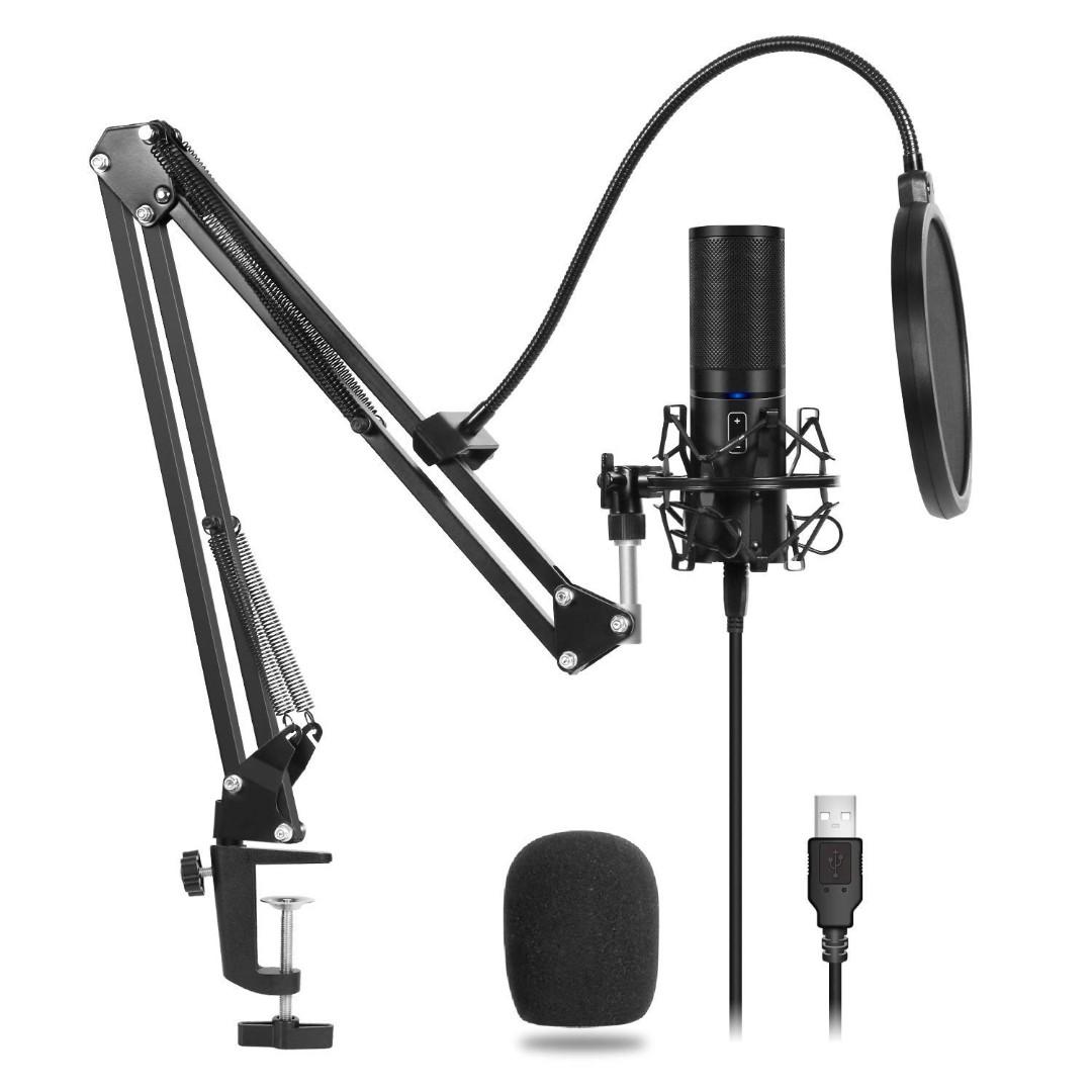 Tonor usb microphone kit q9 condenser computer cardioid mic for podcast hotsell