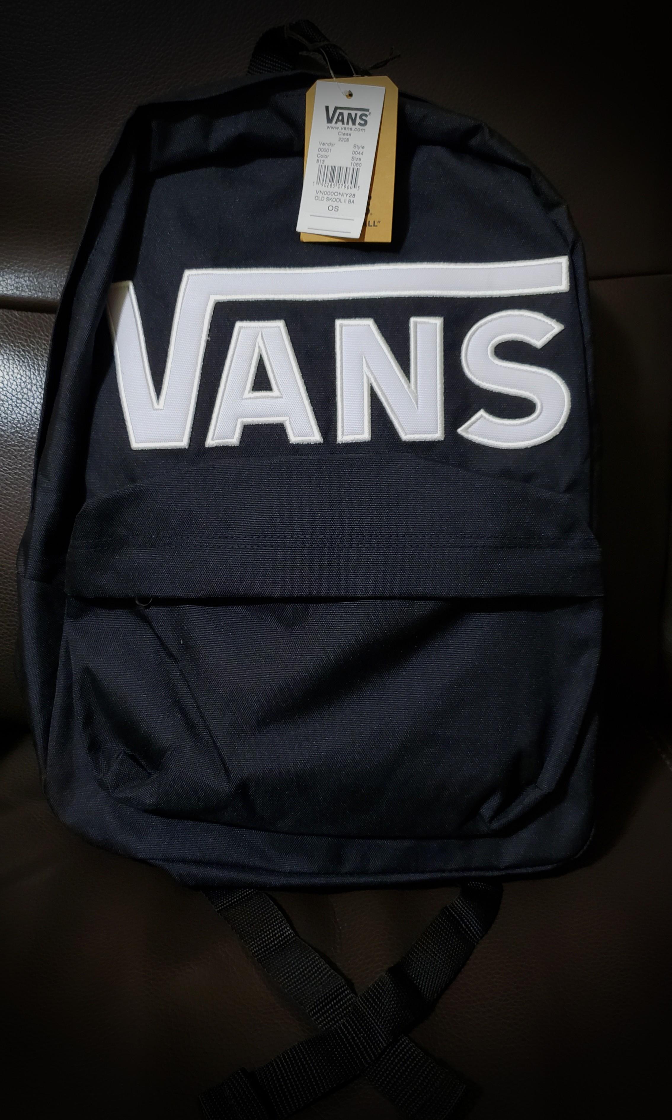 Vans Black Classic Backpack, 男裝, 男裝 