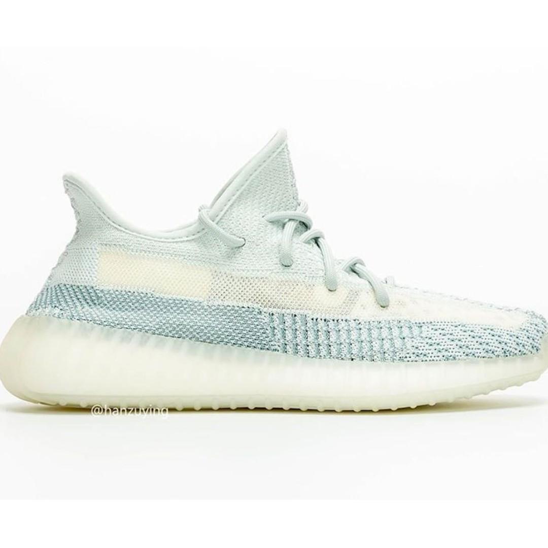 Adidas Yeezy Boost 350 V2 Cloud White unboxing on feet