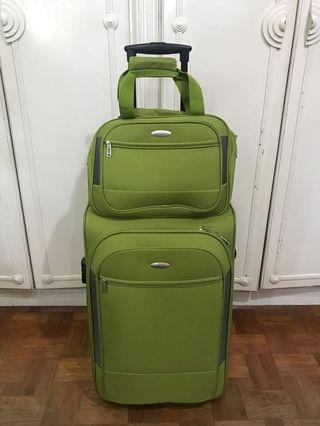 Apple green world traveller luggage set