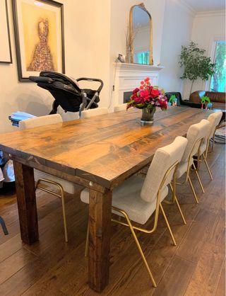Rustic Pine Dining Table