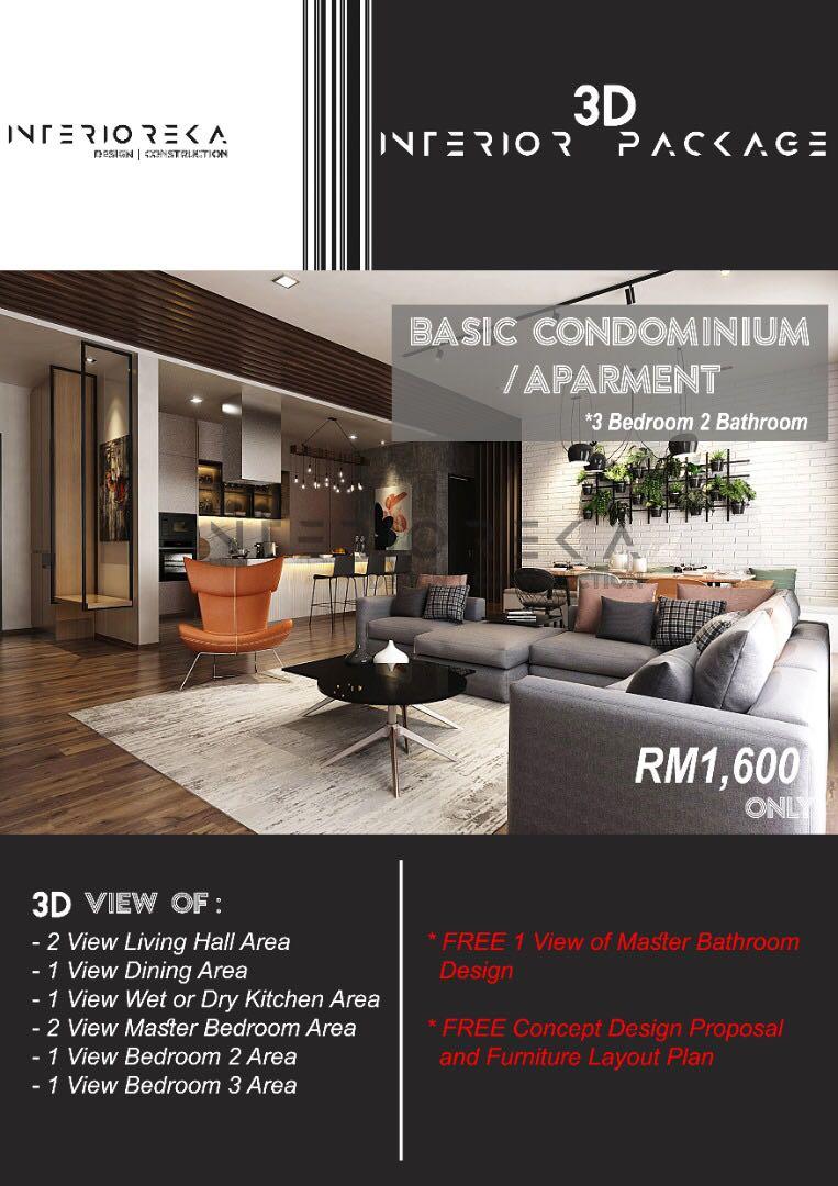 3d Rendering Freelance Service Interior Design Home Furniture Others On Carousell