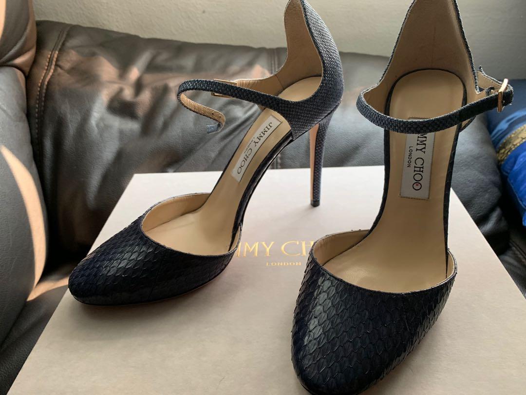 navy jimmy choo heels